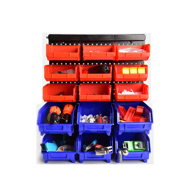Настенный ящик для хранения, запчасти для инструментов, стеллаж для гаража, пластиковый ящик для инструментов, оборудование, винт, инструмент, органайзер, ящик для хранения ABS