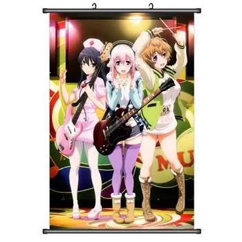 

Japan Anime Super Sonico sexy girl Suzu Fujimi & SUPERSONICO & Fuuri Watanuki Home Decor Wall Scroll Poster Decorative Pictures