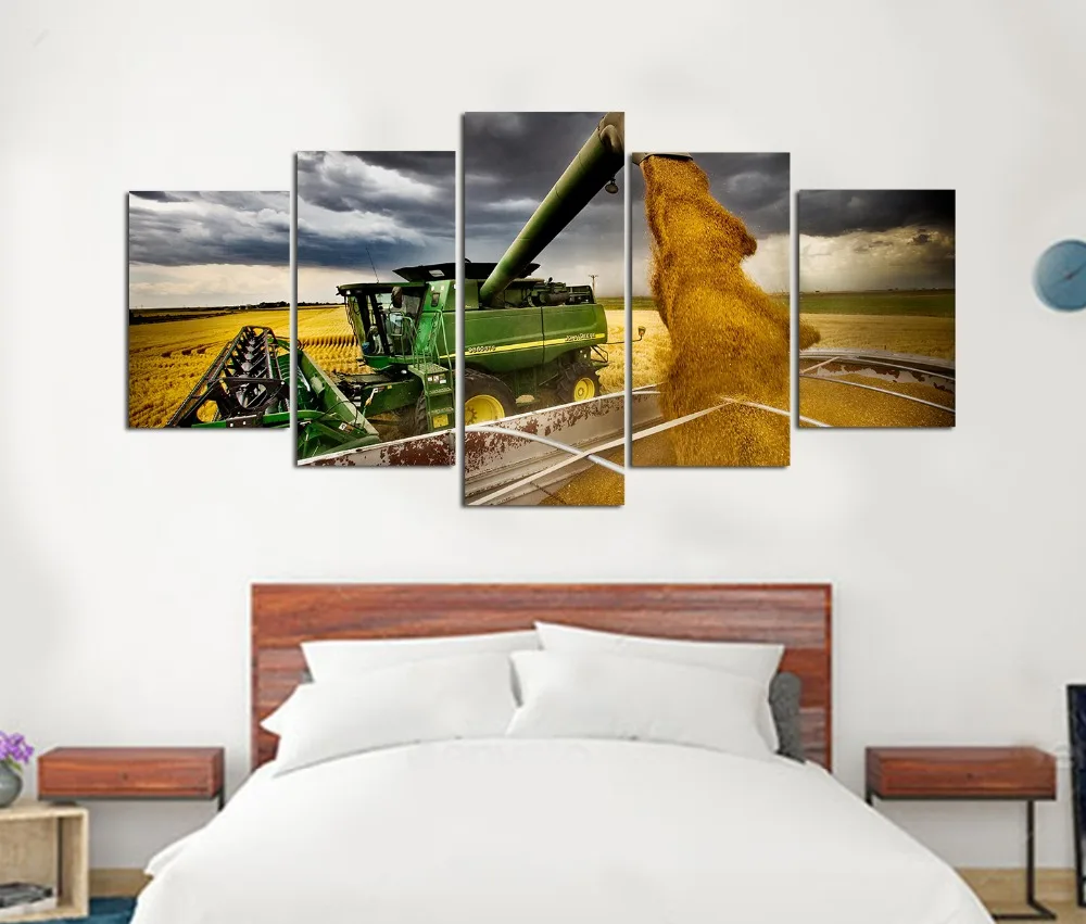 canvas tractor harvest