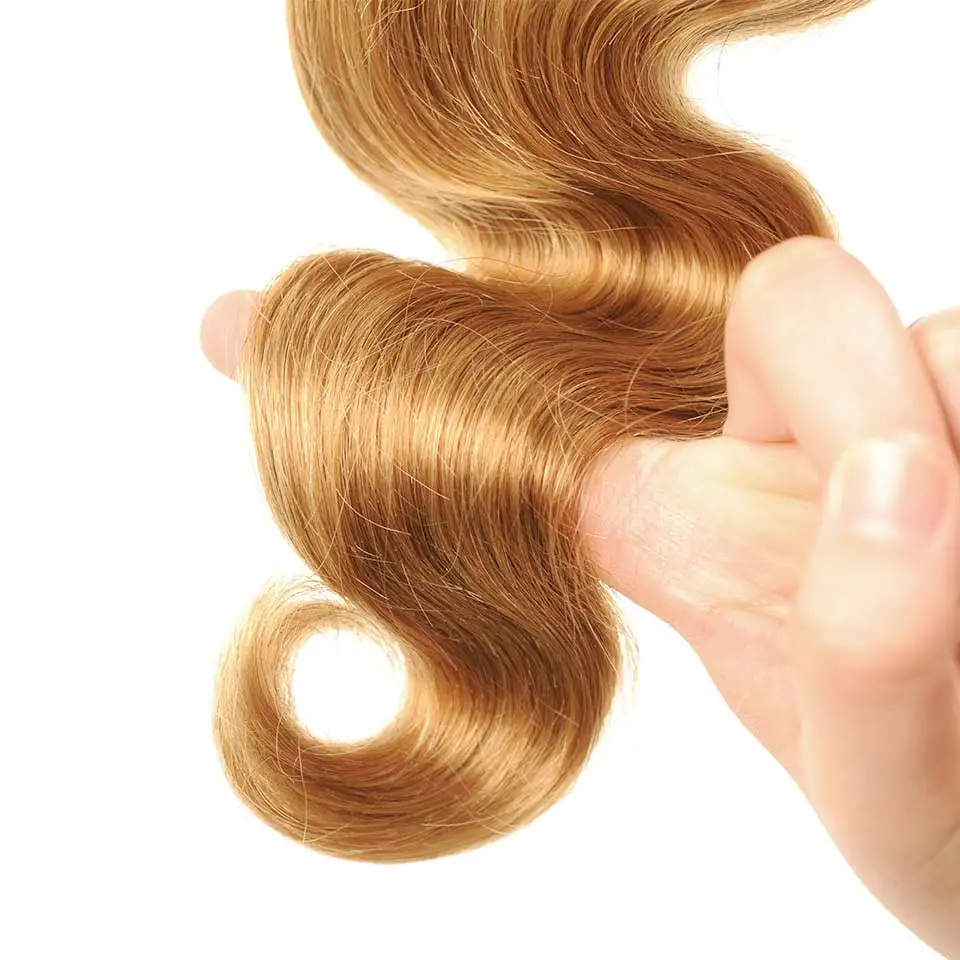 Pinshair Ombre бразильский волос Weave Связки Bodywave T1B/27 Мёд блондинка толстые натуральные волосы Связки 4 тон без Волосы remy расширение