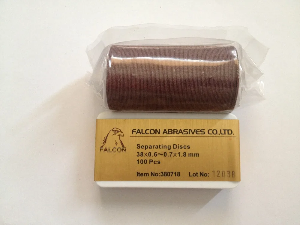 

100pcs Dental Lab Ultra Thin Separating Discs Abrasives For Metal Ceramic Crown Cutting Polishing Diameter38mm Thickness 0.7mm