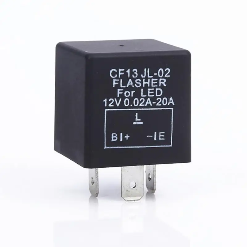 

CF13 JL-02 3-Pin Electronic LED 12V Flasher Relay Car Flasher Relay Fix LED Light Turn Signal Hyper Flash