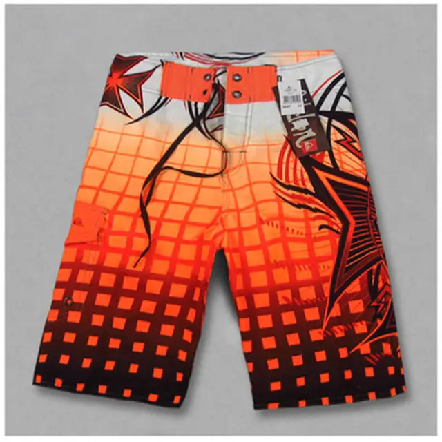 Best Price new Men's Quick-Dry  swimwear shorts  summer beach pants Surf Board Shorts