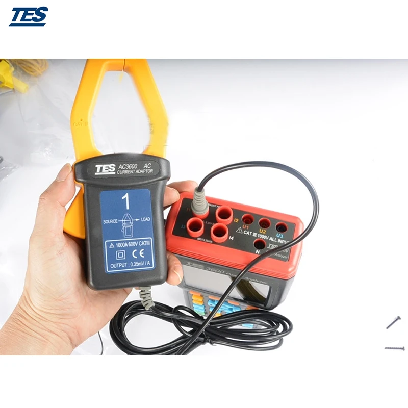 TES 3600 3 фазы Мощность анализатор tester True RMS с Программы для компьютера|analyzer
