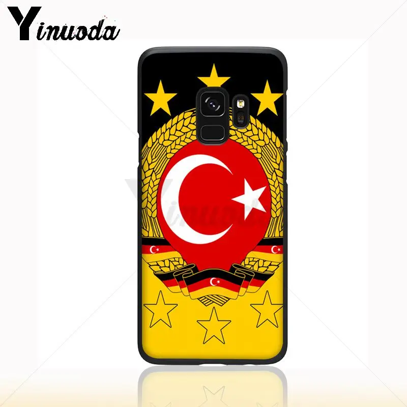 Yinuoda флаг Турции волк окрашенные аксессуары для телефона чехол Samsung Galaxy s9 s8 plus note 8