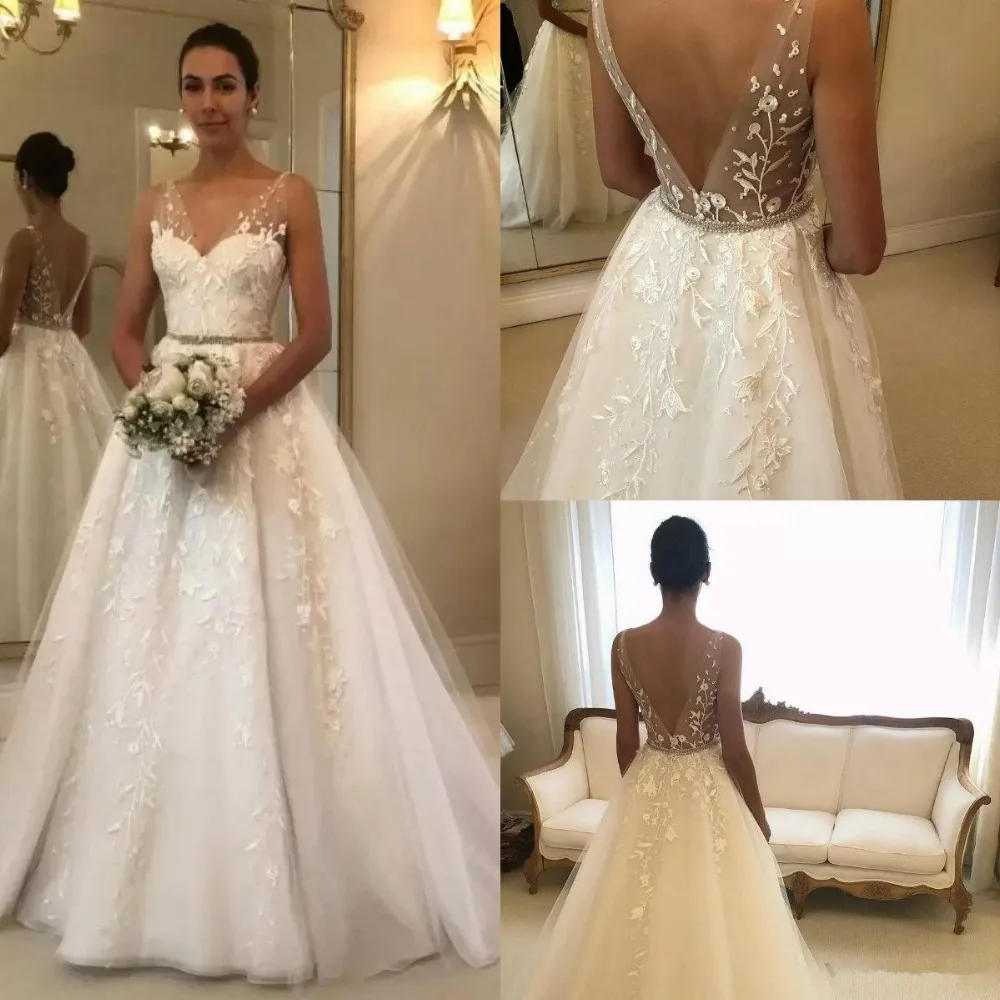 vintage-a-linha-sem-encosto-vestidos-de-casamento