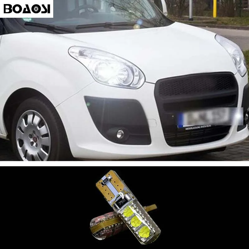 BOAOSI 2x T10 W5W 5050SMD ошибок светодиодный Canbus габаритный фонарь для FIAT 500 Punto Stilo Palio Freemont Bravo Ducato doblo