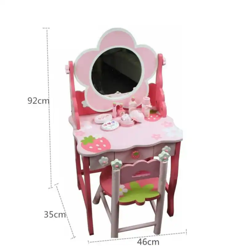 wooden kids dressing table