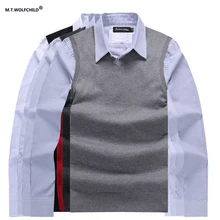 Mens vest 2017 men’s new spring style V-neck sleeveless sweaters casual 100% cotton mens clothing slim mens sweater tops M-3XL