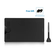 Huion mais novo hs610 tablet gráfico android suporte digital desenho tablet com bateria-livre stylus para android windows macos