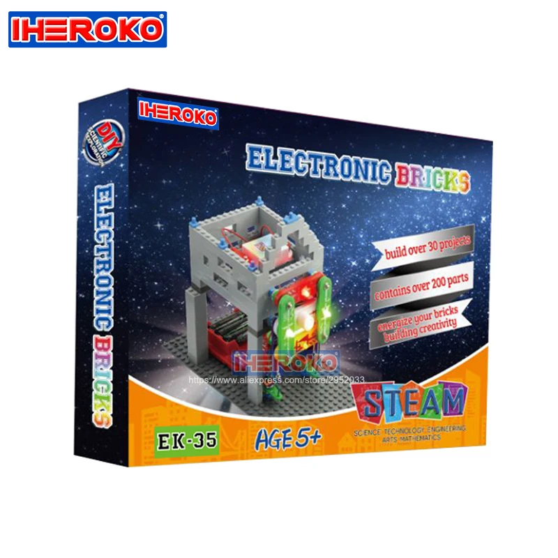 Оригинальный IHEROKO переключатель схемы Строительный кирпич Электроника Discovery Kit