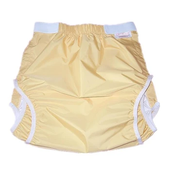

Free Shipping FUUBUU2228-YELLOW Waterproof pants/Adult Diaper/incontinence pants /Pocket diapers