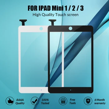 

New Touch screen for iPad Mini 1/2 mini 3 Touch Screen Digitizer Front Glass NO home button NO IC connector with Free Tools