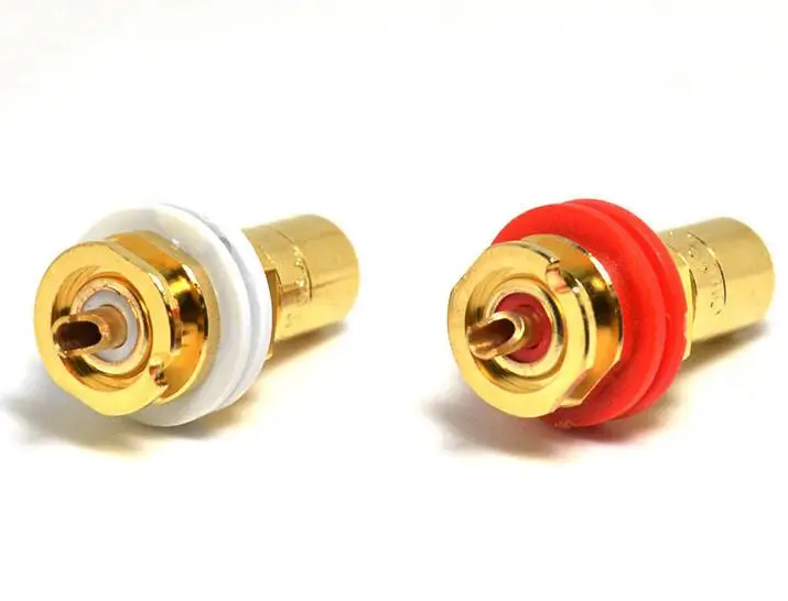 10pcs USA CMC 816 U Oxygen Free Copper With 24K Gold Audio