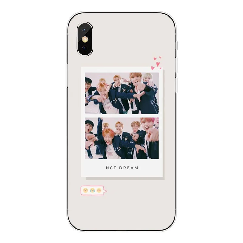 NCT 127 Kpop grupo Menino Мягкий ТПУ чехол для телефона для iphone X XR XS MAX 8 7 6 PLUS 5 KPOP K.A.R.D MONSTA X NCT 127 - Цвет: TPU