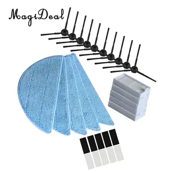 

Plastic Mopping Cloths Side Brushes HEPA Filter With Magic Paste Replacement for V3 V3s V5 V5s V5s pro Robot Vacuum Cleaner Tool