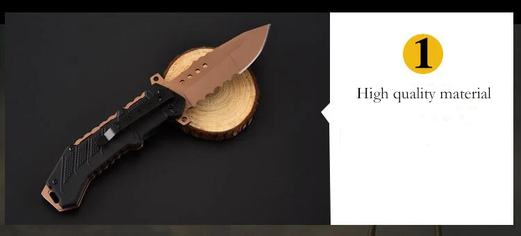 LLxxmm зубчатым лезвием Охота Открытый выживания пористых Складной Нож карманный армейский нож многофункциональный инструмент facas navajas