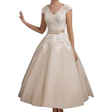 Oumeiya OMY435 Elegante A-line V-ausschnitt 2016 Abendkleid Bodenlangen Organza Applique Maßgeschneiderte Within10Days Fress Verschiffen