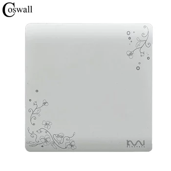 

COSWALL Fashion Wall Blank Panel Only For Decoration Ivory White Brief Art Pattern Panel AC 110~250V