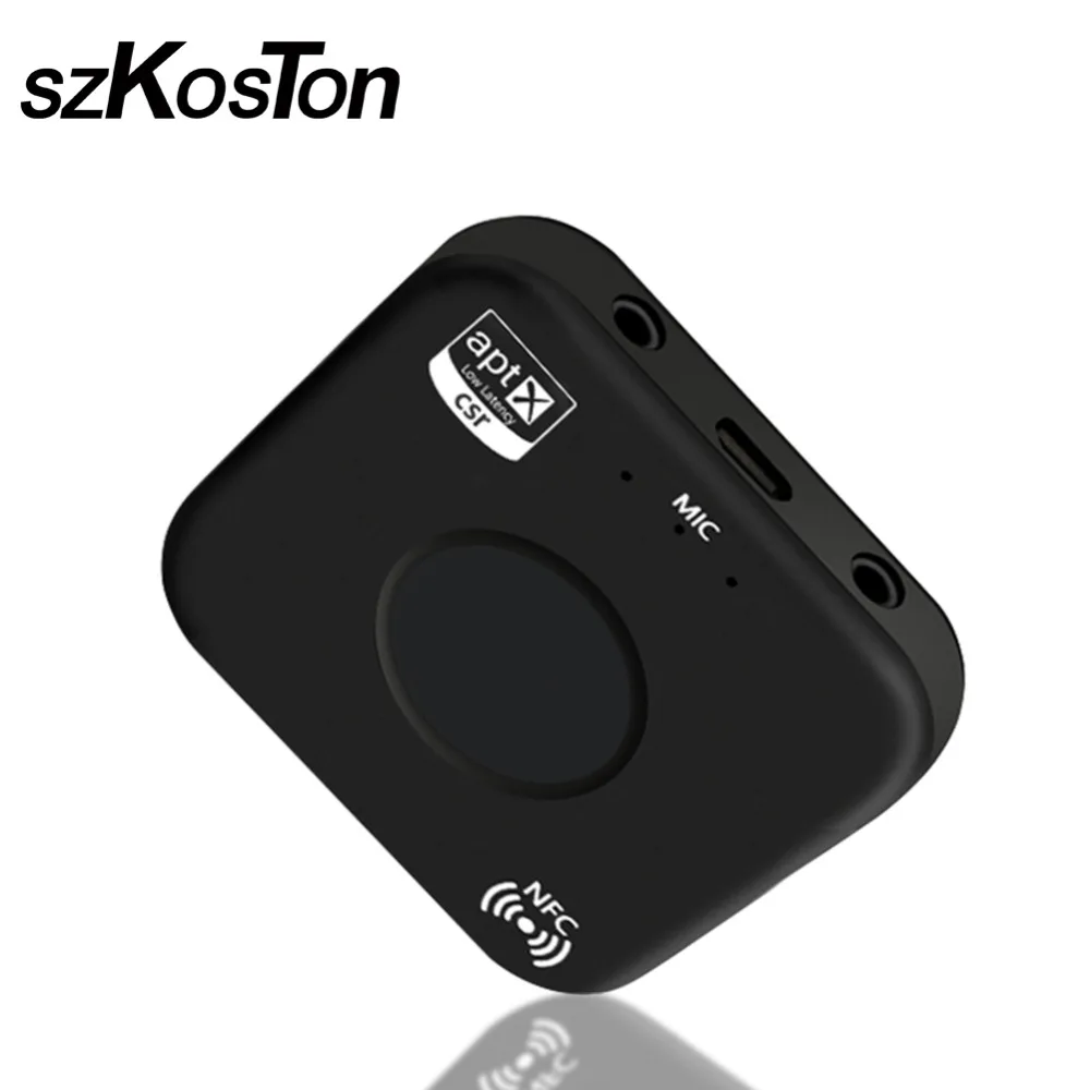 

New Wireless Stereo Audio Adapter Bluetooth Transmitter Receiver Adapter NFC Connection For Android / IOS For BT Audio Devices