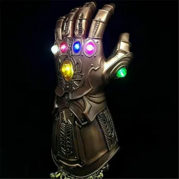 

LED Light Thanos Infinity Gauntlet Avengers Infinity War Cosplay LED Gloves Action Figure Model Toys Gift Halloween Props