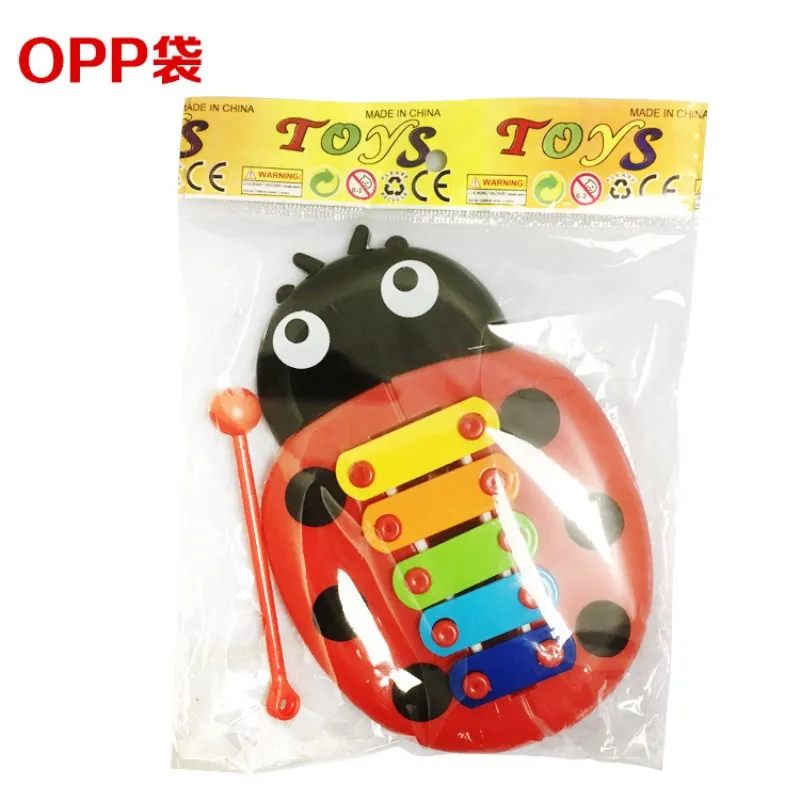 Детская музыкальная игрушка с цветным восхождением пять шкал насекомых ксилофон обучающая и развивающая музыкальная инструменты для детей подарки на день рождения - Цвет: ZYY001