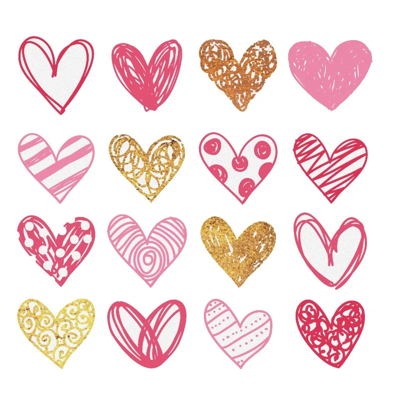 Новая стена с сердечками стикер, сладкие сердца на День святого Валентина декор для стены спальни - Цвет: A3
