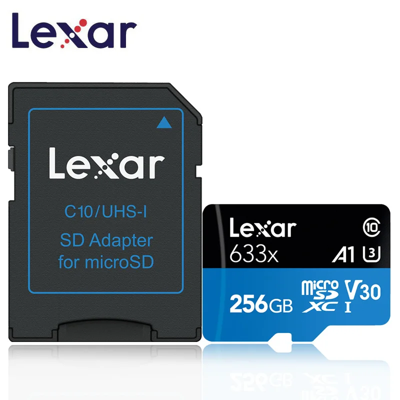 Lexar 95MB s micro sd card 633x 256GB car microsd cards SDHC Class 10 Memory TF 1