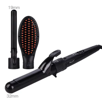 

3 In 1 Cermic Hair Curler Set with Temperature Adjusted Thermal Hair Brushes for Hair Styling Dual Voltage for All Hair 30