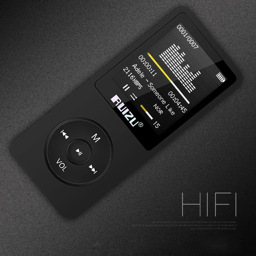 RUIZU X02 MP3 плеер 8 Гб СПОРТ без потерь mp3 музыкальный плеер FM радио просмотр фото сенсорный тон mp3/wma/ape Поддержка SD карты