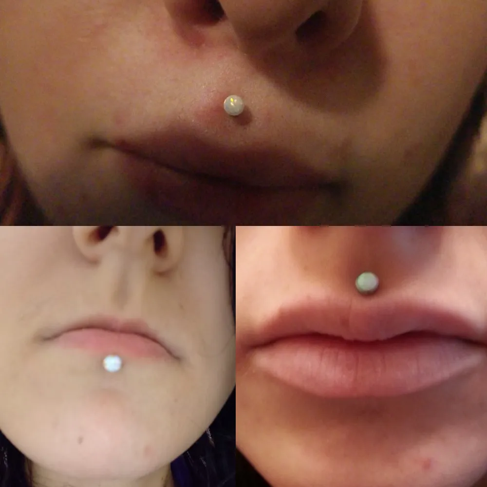 Опал гибкий Bioplast Пресс Fit Labret кольцо хирургическая сталь PTFE ухо траг серьги, Надеваемые На ушной хрящ Сережка для пирсинга губы Украшения для тела 16 г