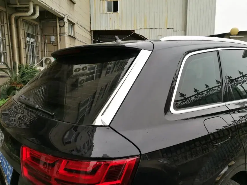 Auto rear window cover trim for Audi Q7 2016 ,2pc/lotin Chromium