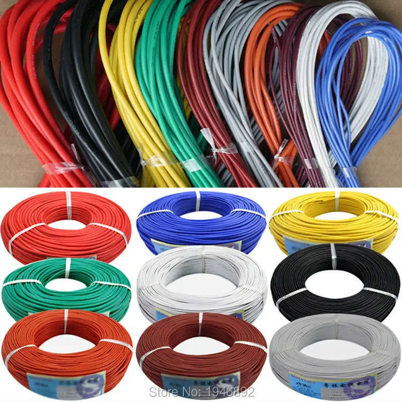 22 AWG гибкий силиконовый провод RC кабель 22AWG 60/0. 08TS OD 1,7 мм луженая медная проволока с 10 видов цветов на выбор 22 AWG гибкий силиконовый провод RC кабель 22AWG 60/0. 08TS OD 1,7 мм луженая медная проволока с 10 видов цветов на выбор