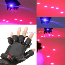 3 пара реквизита 532nm 100 МВт фиолетовый зеленый лазер перчатки танцы этап Показать свет для DJ Club/вечерние show led перчатки вечерние поставки