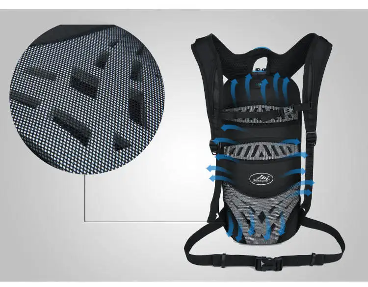 Водонепроницаемый велосипедный гидратационный рюкзак, 6л MTB дорожные велосипедные сумки для мужчин и женщин, велосипедные альпинистские рюкзаки для верховой езды, без сумки для воды
