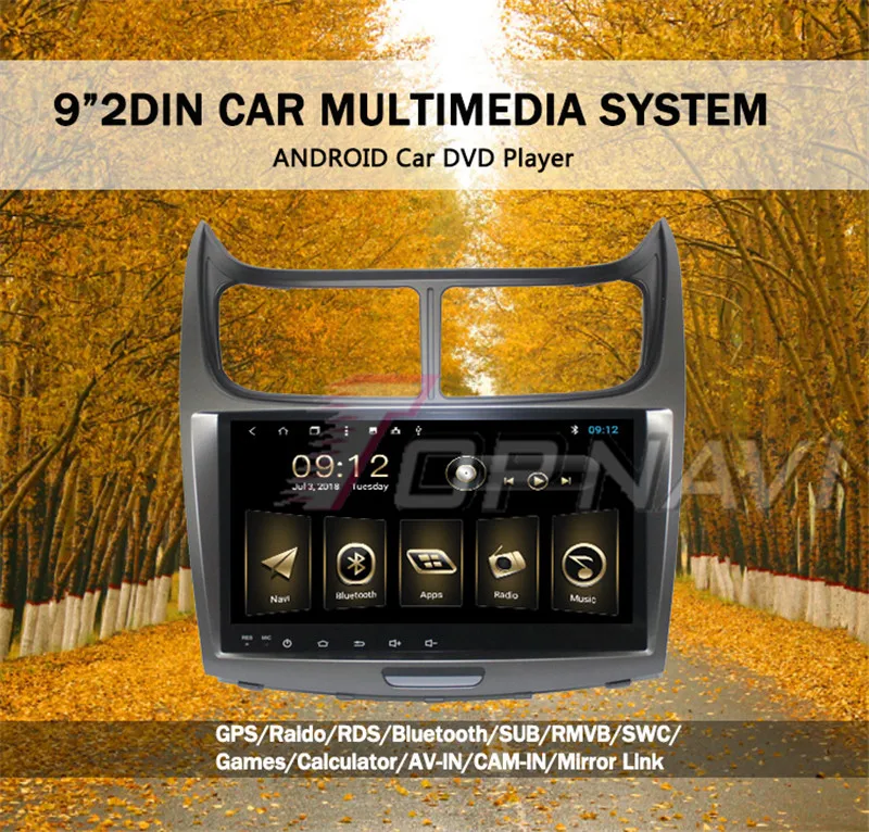 1din For Chevrolet Sail 2012 2013