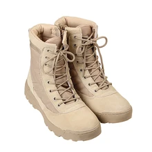 Outdoor Sport Army fans Military soldier Men Combat Tactical Boots Hiking Desert Leather Ankle Training Boots Male Camping Shoes