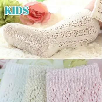 

Cute 0-2 years old unisex baby non-slip hollow out socks girls kids children princess socks 6 pairs/lot mix baby socks