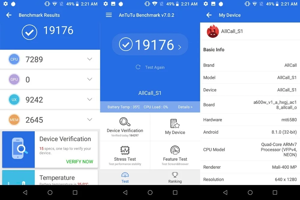 Allcall S1 5," 18:9 5000 мАч аккумулятор Android 8,1 Mtk6580a четырехъядерный 2 Гб ОЗУ 16 Гб ПЗУ 8МП+ 2МП камеры смартфон