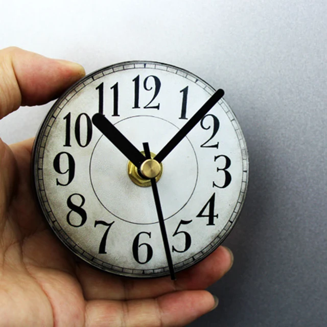 Retro Numbers Fridge Clock Creative Stickers Round