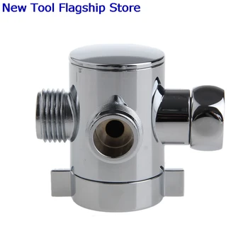 

3 Way T-adapter Valve For Toilet Bidet Shower Head Diverter Valve 1/2 Inch