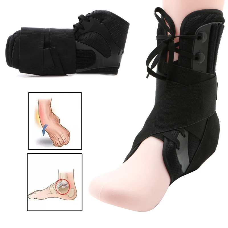

S/M/L Size Ankle Brace Support Sports Adjustable Ankle Straps Sports Support Adjustable Foot Orthosis Stabilizer Ankle Protector