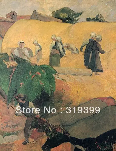 

Oil Painting Reproduction on Linen canvas,Moisson en Bretagne by paul gauguin,100%handmade,Fast Shipping,Museum Quality