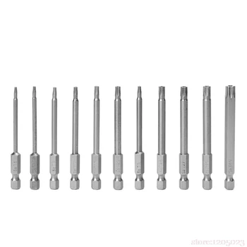 

11 Pcs 75mm S2 Magnetic Torx Head Drill Screwdriver Set Bits Hand Tool Kit