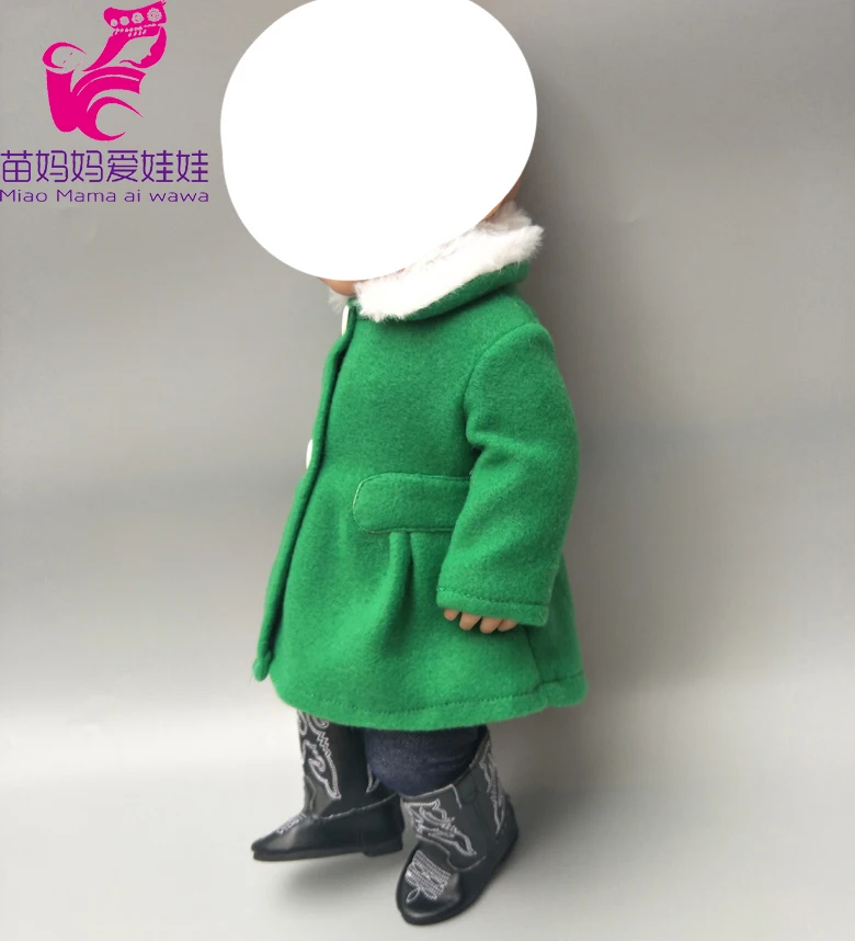 18-дюймовая кукла Мех животных пальто набор для Одежда для куклы-младенца брюки девочек 1" Кукла Одежда
