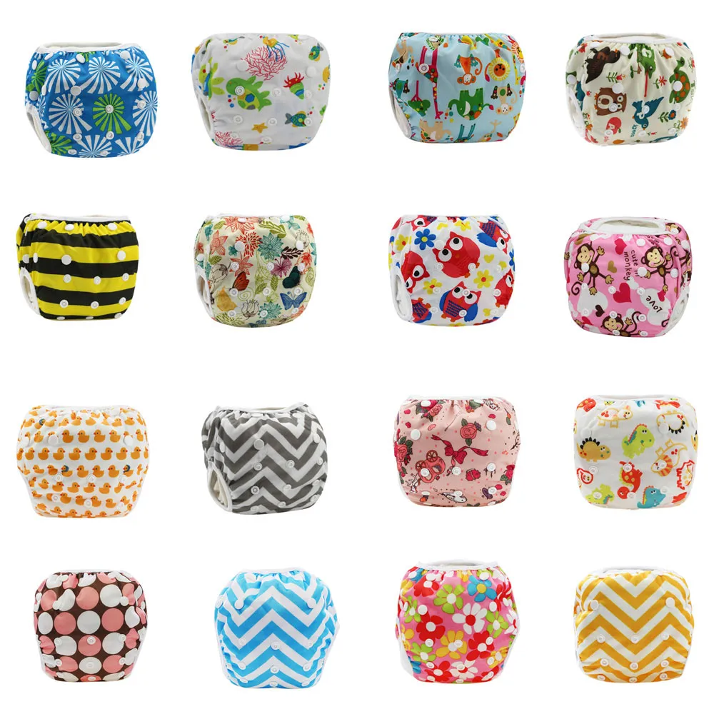 

Swimwear for Boys&Girls Reusable Short Trunks Cute Pattern Baby Swim Diaper Cloth Diapers Baby Nappies Unisex Training Pant