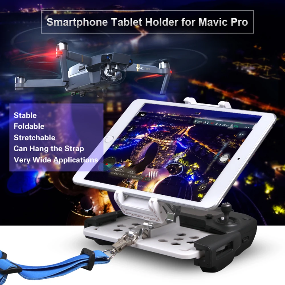

Remote Controller SmartPhone Tablet Stand Holder Stretching Bracket for DJI MAVIC PRO Spark/AIR/Spark/MAVIC 2 drone Mount Clip