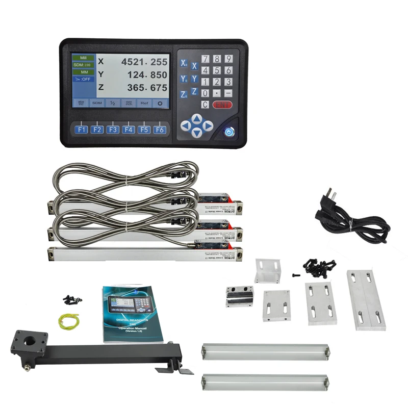 

3 Axis Dro Compelely kit lathe Mill Machine .3PCS Linear Scale with RPM Funtion or RS232