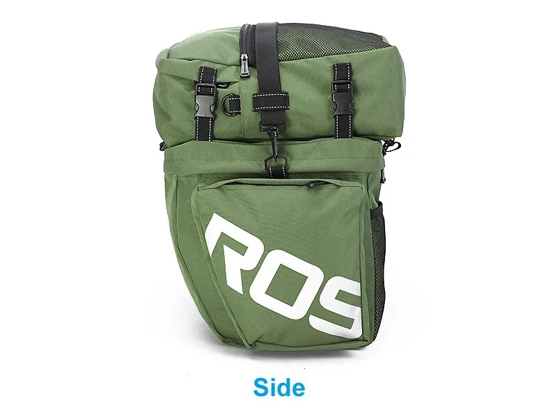 Top ROSWHEEL Bike Accessories 37L MTB Mountain Bike Rack Bag 3 in 1 Multifunction Road Bicycle Pannier Rear Seat Trunk Bag 12