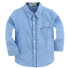 Модная рубашка для мальчиков хлопок Длинные рукава 160701 B